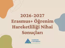 2026-2027 Erasmus+ Öğrenim Hareketliliği Nihai Sonuçları