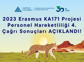 2023 Erasmus KA171 Projesi Personel Hareketliliği 4. Çağrı Sonuçları Açıklandı!