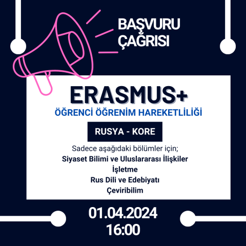 Erasmus Rusya + Kore