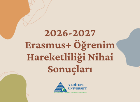 2026-2027 Erasmus+ Öğrenim Hareketliliği Nihai Sonuçları
